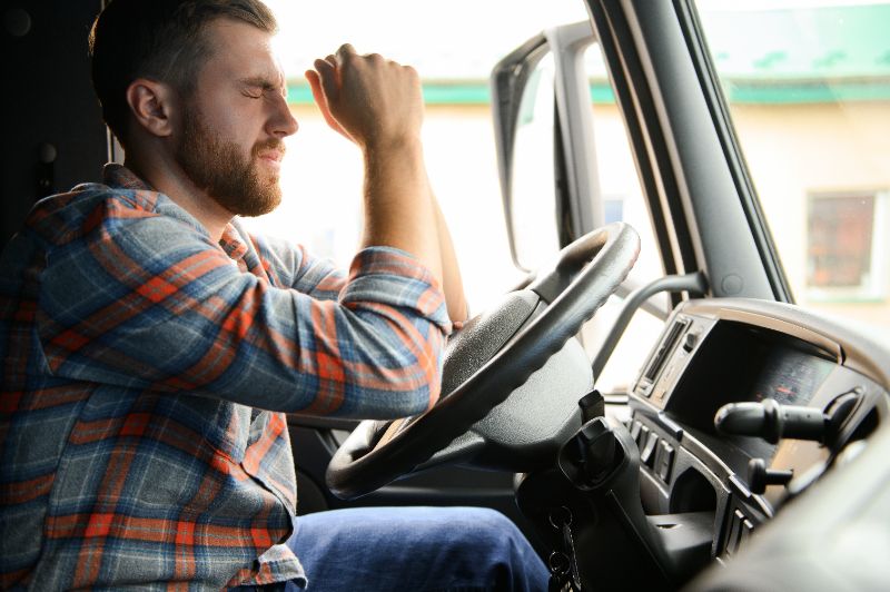 Tennessee driver fatigued after long haul