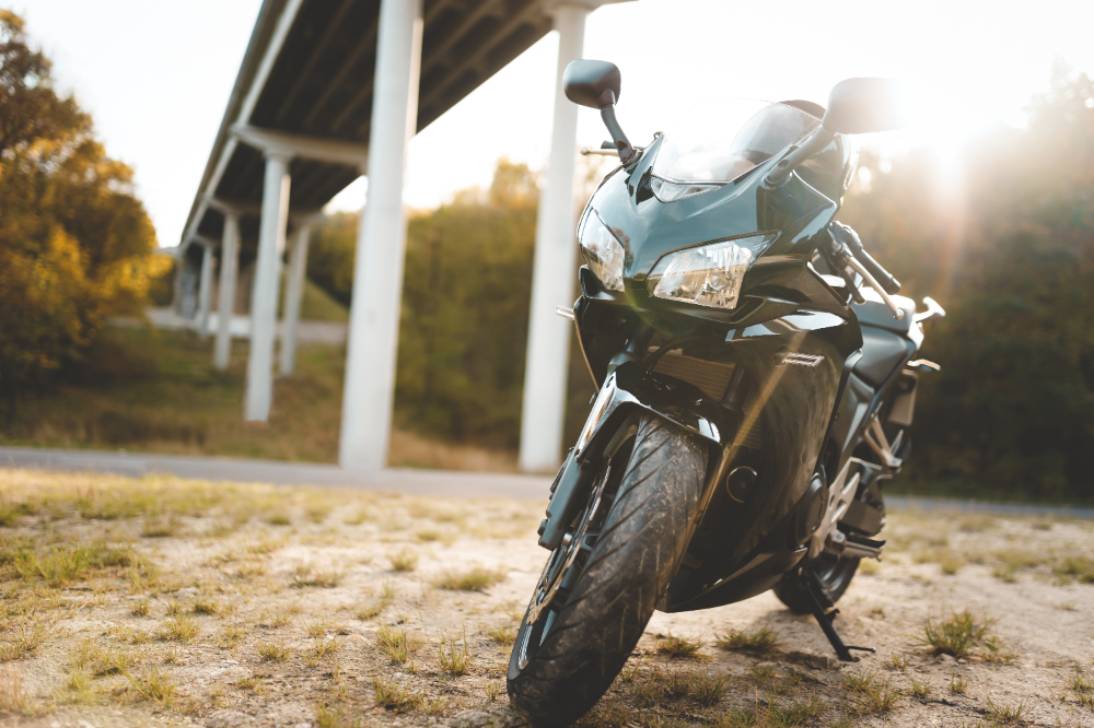 Motorcycle in Mississippi before crash where victim is in need of motorcycle accident lawyer