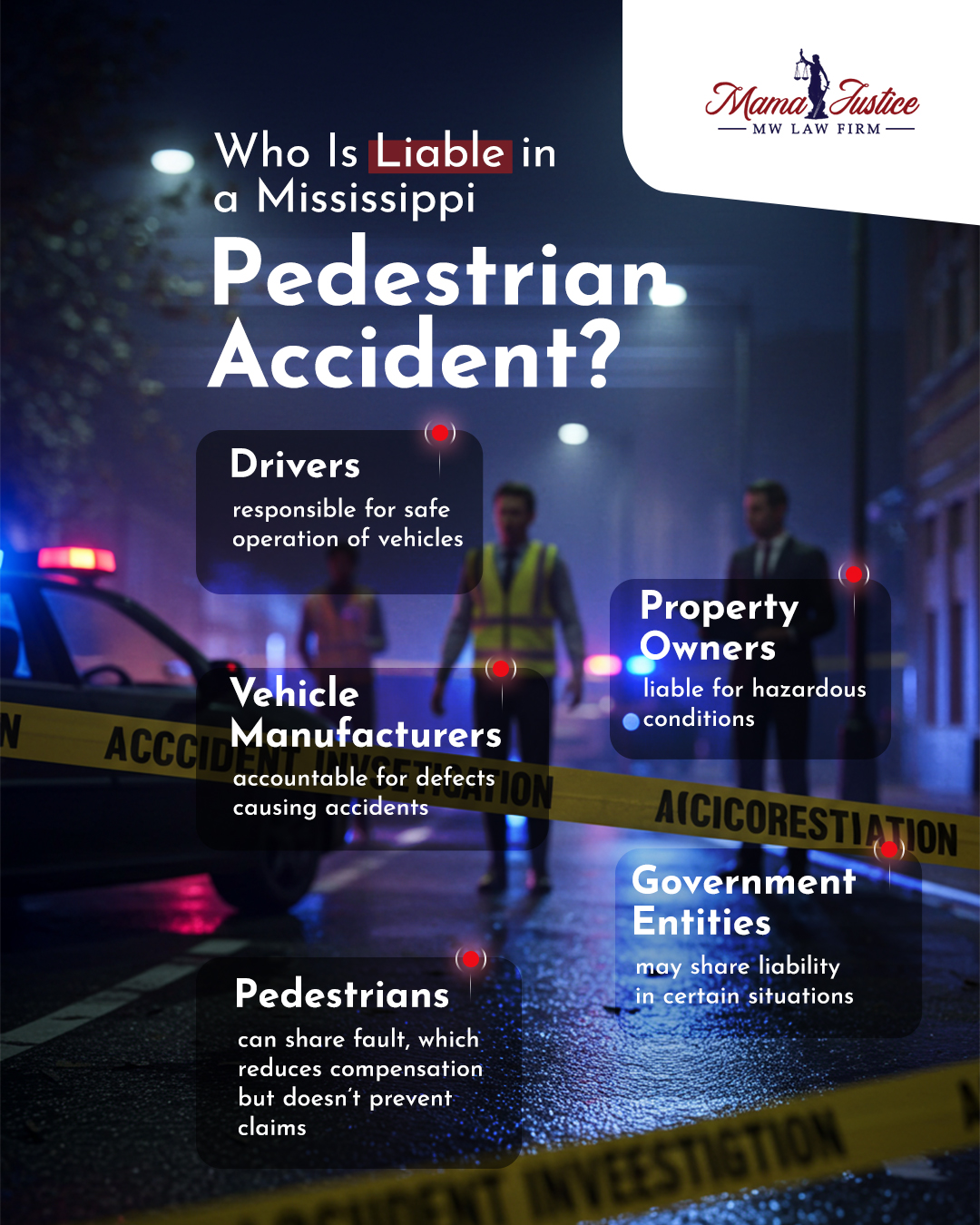 who is liable in a pedestrian accident